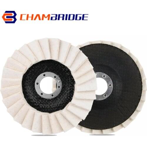 125mm Felt Flap Disc Wool Abrasives 5" x 7/8" Arbor Buffing Polishing Wheel for Angle Grinder Polishing Discs 1/2/5/10Pcs