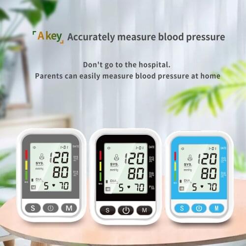 Household Health Automatic Blood Pressure Monitor BP Sphygmomanometer Pressure Meter Tonometer for Measuring Arterial Pressure