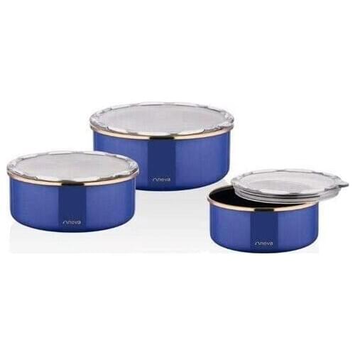 Neva N2779 Sweet Premium Yakamoz 3-Piece Enamel Storage Box
