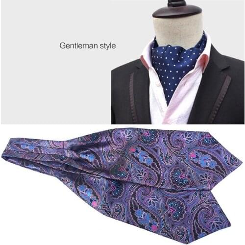 Dot Cravat mens ties for men tie Mariage necktie ascot Gift Party accessories Floral wedding cravate