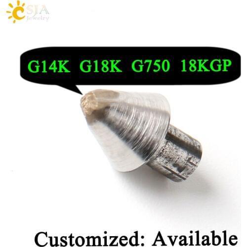 CSJA Imported Steel Material Jewelry Making Tool for Rings Bangles Jewellery G14K G18K G750 18KGP Small Size Stamp Mold E531