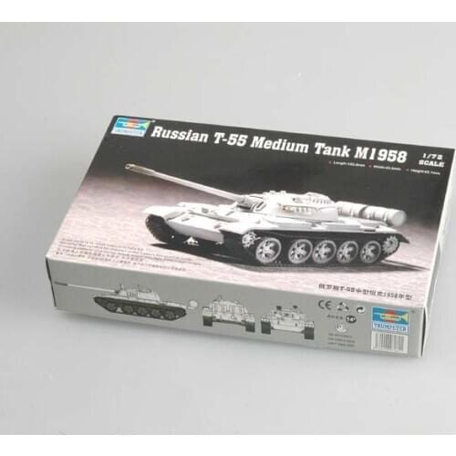 Trumpeter 07282 1/72 Russian T-55 Medium Tank Model M1958Armored Car Kit Plastic TH07171-SMT2