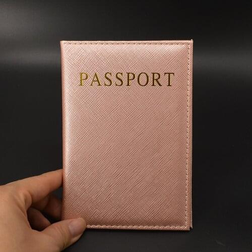 Women Passport Cover Pink Travel Wallet Pu Leather Covers for Passports Travel Organizer Wallet Pasjeshouder Passport Protector