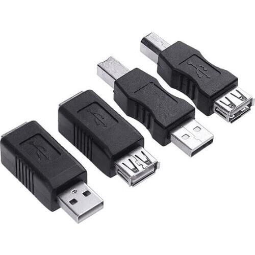 Usb 2.0 A Female To Usb B Print Male Adapter Converter