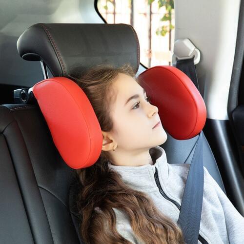 Car adjustable car headrest Creative interior accessories Side by child travel sleep U-shaped memory cotton neck pillow comforta