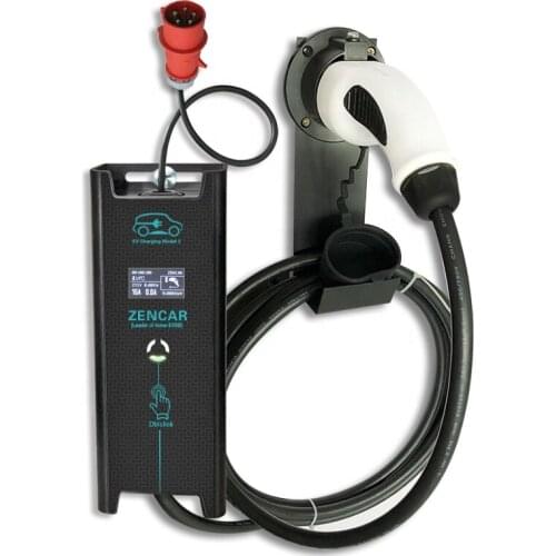 Widely used household 11kw evse Type 2 iec 62196 380V 3 Phases ev charger 16A RED CEE