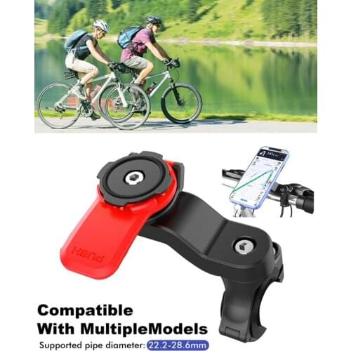 Universal Motorcycle Bike Mobile Phone Holder Detachable 360 Rotation Phone Racket Mount Stand Mountain Bike Handlebar Bracket