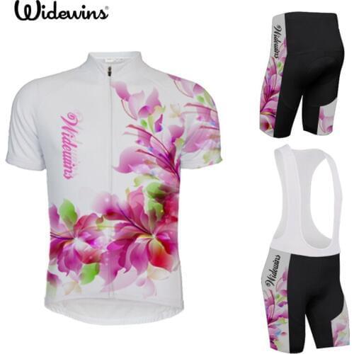 Widewins Breathable women Pro Cycling Sets Summer Mtb Clothes Short Bicycle Jersey Clothing Ropa Maillot Ciclismo Bike Wear 5309
