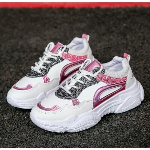 2020 Fashion Woman Casual Shoes Vulcanize Sneakers Spring autumn Platform Lace-Up Breathable Women Comfortable Shoes 11B-02