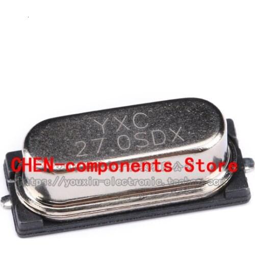 10pcs SMD passive crystal oscillator/HC-49SMD 27MHz 20ppm 20PF X49SM27MSD2SC