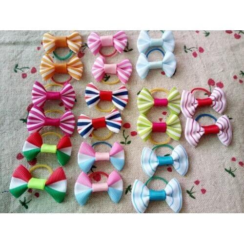 100Pcst Pet Dog Hair Clip Hair Bows Hair Ties Puppy Hairpin Dog Grooming Accessories