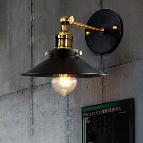 American Vintage Wall Lamp Indoor Lighting Bedside Lamps Retro Wall Lights For Reading Room Bedroom Home Free Shipping