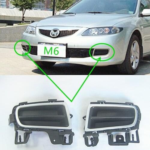 Car body parts fog lamp cover bumper grille for Mazda 6 2005 to 2008