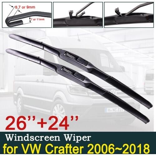Car Wiper Blades for VW Crafter 2006~2018 Front Windscreen Wipers Car Accessories 2007 2008 2009 2010 2011 2012 2013 2014 2015