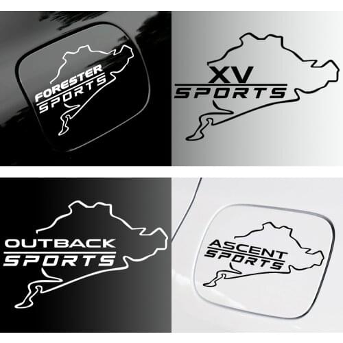 Car Styling Fuel Tank Cap Sticker Body Modification Decals For Subaru STI WRX Forester Impreza Outback Legacy Xv BRZ Ascent