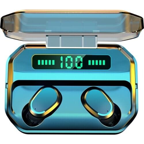 Wireless Bluetooth 5.0 headphones for Android and iOS smartphones waterproof HiFi stereo headphones 2200mAh sports headphones
