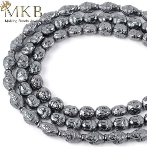 20pcs Natural Stone Beads Buddha Lion Hematite Charm Beads For Jewelry Making Spacer Fit Diy Bracelet Necklace Drop Shipping