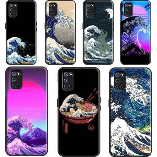 The Great Wave Off Kanagawa Cover For OPPO A5 A9 A53 A31 2020 A1K A3S A5S A15 A52 A72 A83 A91 A93 Find X3 Pro F5 Case