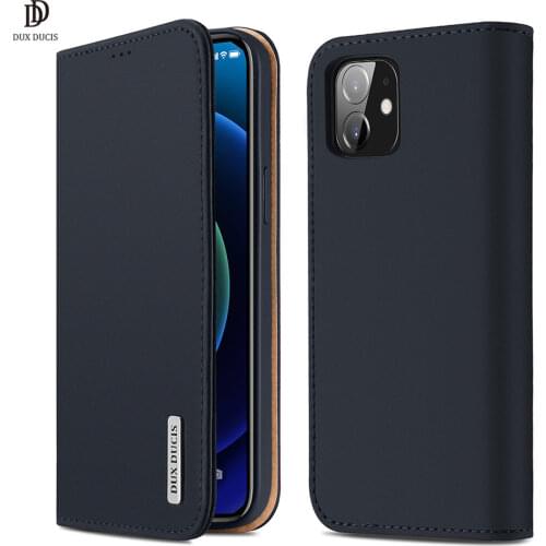 DUX DUCIS WISH Series Genuine Leather Wallet Flip Case For iPhone 6/6s/7/8 iPhone 6p/6sp/7p/8p iPhone X/XS/XS MAX/SE 2020