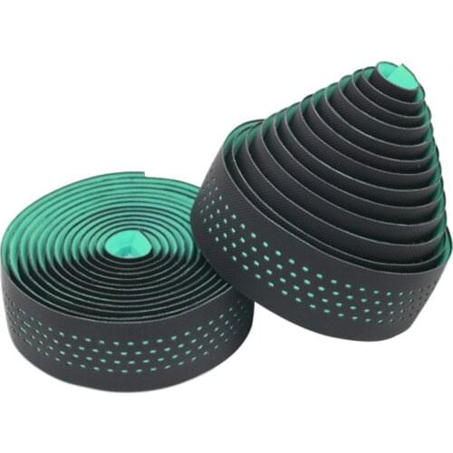 Breathable Hole Antislip Bike Grip Tape Sweat-absorbent High Tenacity Handlebar Tape Adhesive Shock Absorbing Bar Tape for Bike