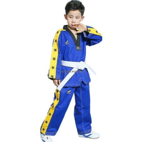 Taoyekma Hot Sale WTF Taekwondo Doboks Clothes Child Adult Karate Professional suit Uniform Comfortable size XXXS-XXXL