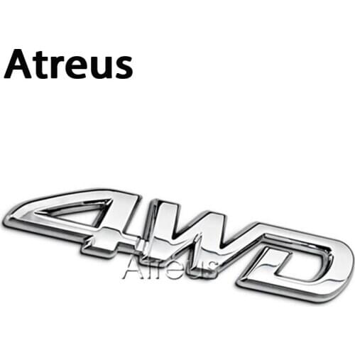 Atreus 3D 4WD 4x4 Metal Car styling Metal stickers For Ford Focus 2 3 Fiesta Toyota Corolla Avensis Mazda 3 6 cx-5 Lada Lexus