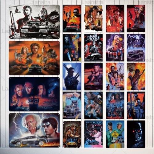 Metal Tin Sign Classic Last Century Action Movie Signs Metal Retro Movie Poster Decor For Cafe Camera Pub Club Bar Iron Plaque