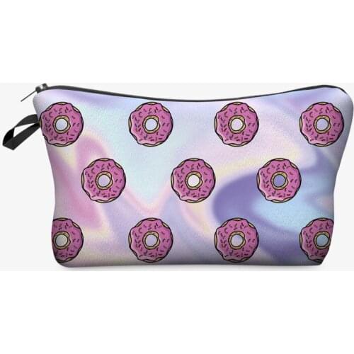 Fashion Cosmetic Bag Print Women Brand makeup bags Cute bag headset candy Cosmetic printing Collection flower new