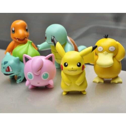 Cartoon Pokemon 8cm PVC Model Figure Pokemon Dolls Action Figure Original Toy Fashion Dolls Takara Tomy No Box