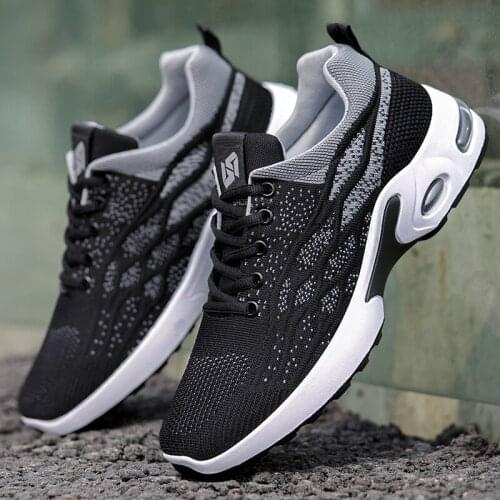 Mens shoes 2021 summer and autumn new casual sports shoes soft sole comfortable shock absorption mesh breathable running shoes