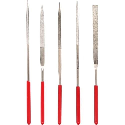 New 5 Pcs Metal Needle Files Set Durable and Easy To Use Jeweler Diamond Wood Carving Models Metal Glass Stone Craft Tools