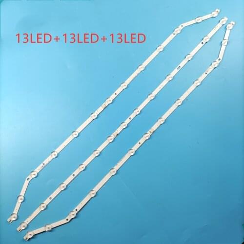 New kit 3 PCS 13LED LED strip for Samsung UE40H6203AK D3GE-400SMA-R2 D3GE-400SMB-R3 BN96-28767B BN96-28766A LM41-00001V