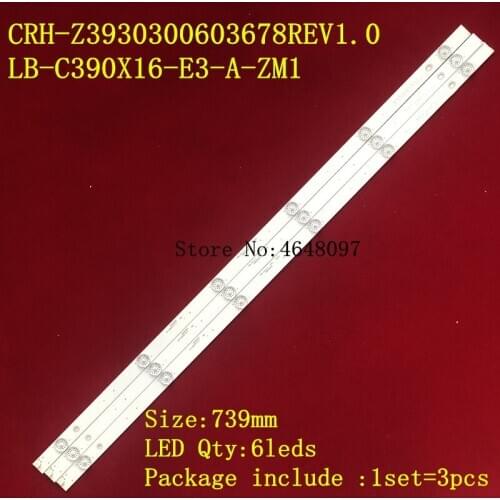 Original For 39D2000 39D3700i Light Bar CHDMT39LB05-LED3030-V0.4 LB-C390X16-E3-A-ZM1 CRH-Z3930300603678REV1.0