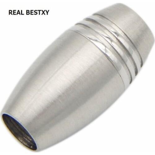 REAL BESTXY 10pcs/lot Stainless Steel Magnetic Clasps Stainless Steel Tube Jewelry Magnetic Clasp For Bracelet And Necklace