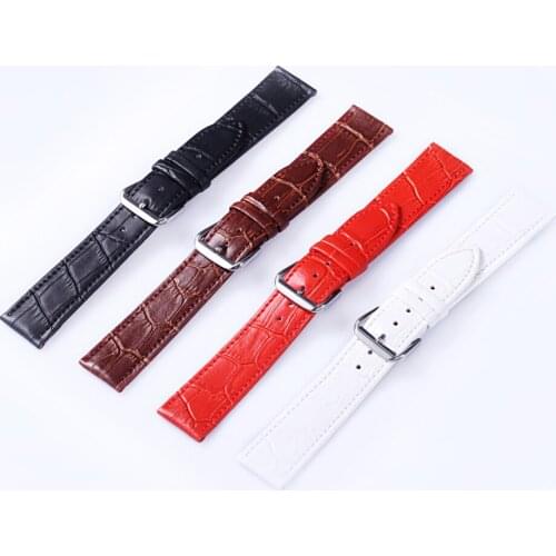 Ultra-thin Genuine Calfskin Leather Watchband 20mm 18mm 16mm 14mm 12mm Sweat Proof Strap Watch Accessories UTHAI Z63