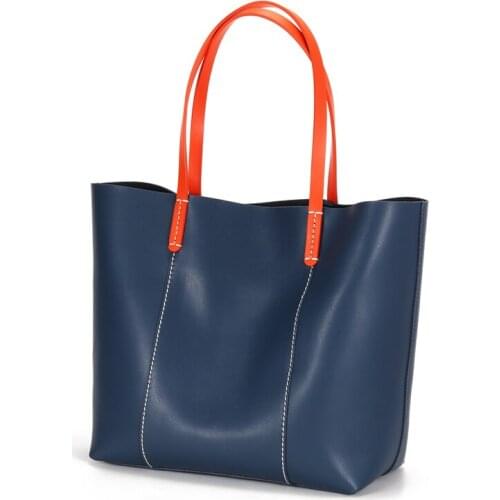 Luxury Genuine Leather Tote Bags Women Shoulder Bags Large Capacity Female Portable Daily Work Bag Designer Leather Handbags