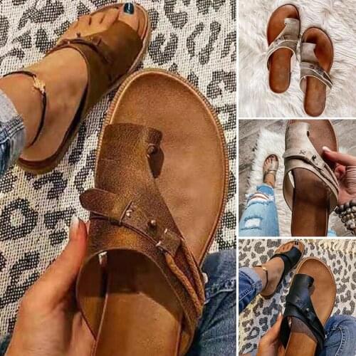 Newly Women Open Toes Simple Sandals Comfort Premium Casual Flat Sandal for Summer Outdoor Hiking Walking