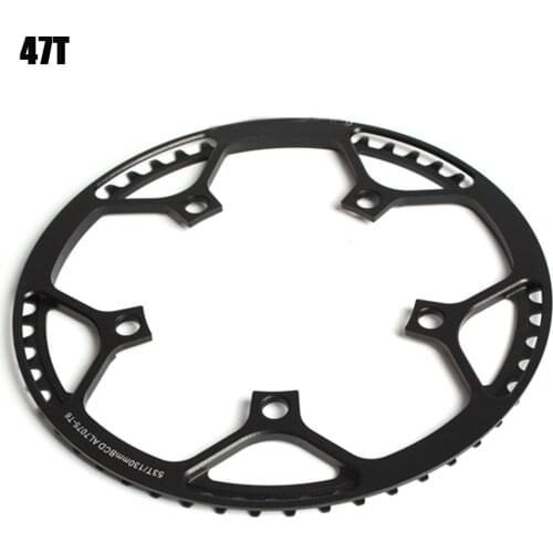 Folding Bike Narrow Wide Chainring 130 BCD Round Shape Single Chain Ring Speed 45T 47T 53T 56T 58T High Quality QW