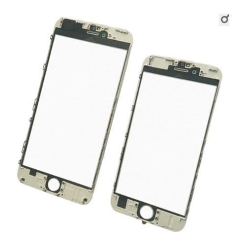 10PCS Top Quailty 3 in 1 Screen Front Glass+Frame And OCA Glue For iPhone 6 6s 7p 7 8 plus Screen Touch Panel Replacement