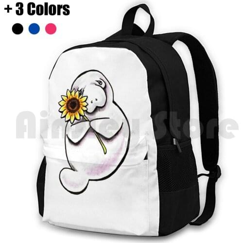 Sunny Manatee Outdoor Hiking Backpack Riding Climbing Sports Bag Manatee Manatee Lover Manatee Funny Cute Pretty Happy