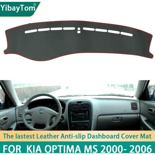 High Rank Durable Excellent PU Leather Dashboard Anit-slip Anti-UV Protective mat For KIA Optima MS 2000-2006 accessories