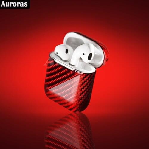 Auroras Protective Case For Apple Airpods Pro Carbon Fiber Texture Design Unique Headphone Case For Airpods 1 2
