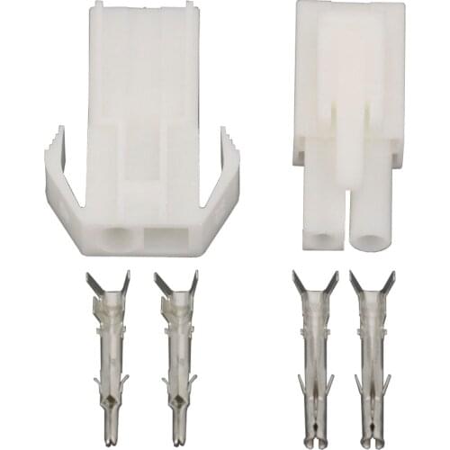 EL4.5-2P Small tamiya Electronic connector 4.5mm spacing, EL-4.5 2P Multipole Connectors Male and Femal Plug + terminals