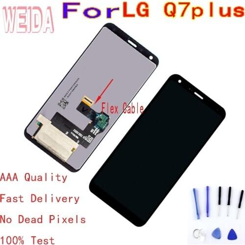 5.5’’For LG Q7plus Q610 lcd Display Touch Screen Digitizer Assembly Frame free tool