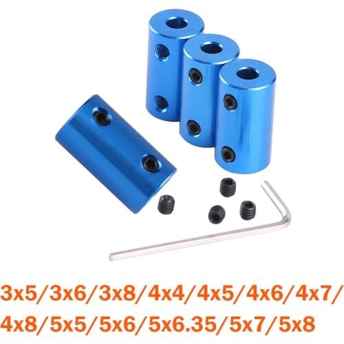 1pc D14L25 Aluminum Alloy Coupling Bore 6*6mm 6.35*8mm 8*10mm 3D Print Part Blue Flexible Shaft Coupler Screw Part Stepper Motor