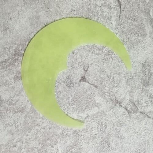 10pcs/lot 3D moon Glow In Dark Luminous Fluorescent Plastic Wall Sticker Home Decor Decal Wallpaper Decorative Cute Stickers