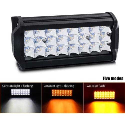 3 Rows Led Light Bar 7" 120W 144W Combo Spot Flood Beam Work Light for Offroad Tractor Truck 4WD 4x4 SUV LED Fog Light Headlight