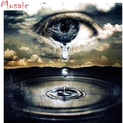 5d Diamond Embroidery DIY Diamond Painting Cross Stitch Kits Tears And Water Abstract Art 5D Full Diamond Mosaic Home Decor