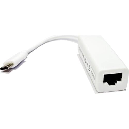 TYPE-C to RJ45 Ethernet LAN Internet Cable Adapter Lan for MacBook Windows 7/8/10 Laptop 10/100Mbps