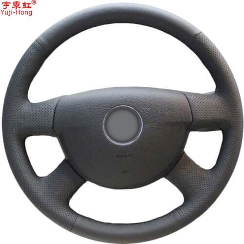 Yuji-Hong Artificial Leather Car Steering Wheel Covers Case for Volkswagen VW Passat B6 Hand-stitched Micro fiber Cover